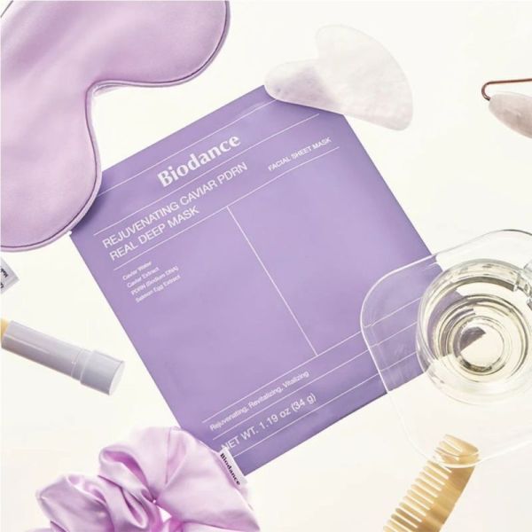 Biodance Rejuvenating Caviar PDRN Real Deep Mask 1 unité - Masque hydrogel anti-âge global et revitalisant