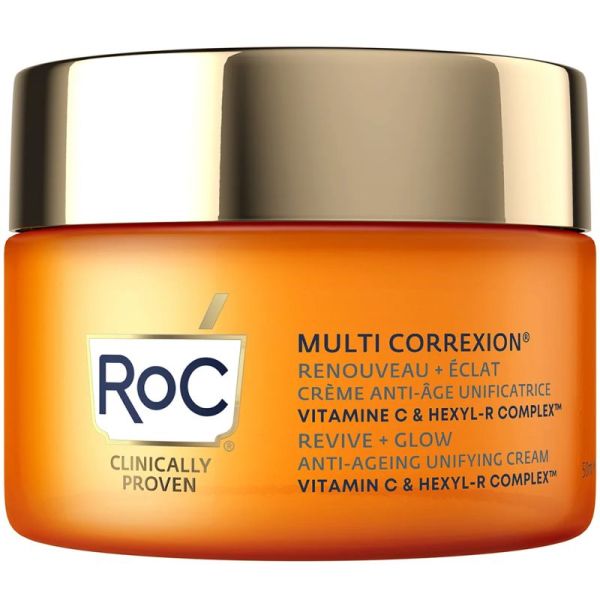 RoC Multi Correxion Renouveau + Éclat Crème Anti-Âge Unificatrice Riche 50 ml – Soin anti-taches et fermeté
