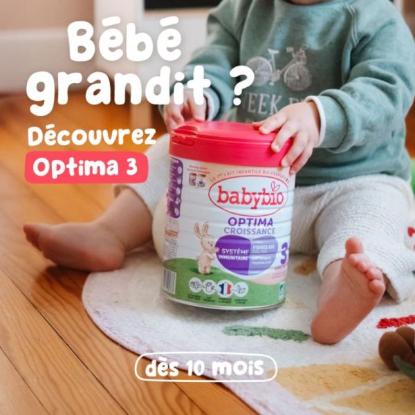 Babybio Optigest Lait Infantile en Poudre 2ème Âge +6m Bio - 800g
