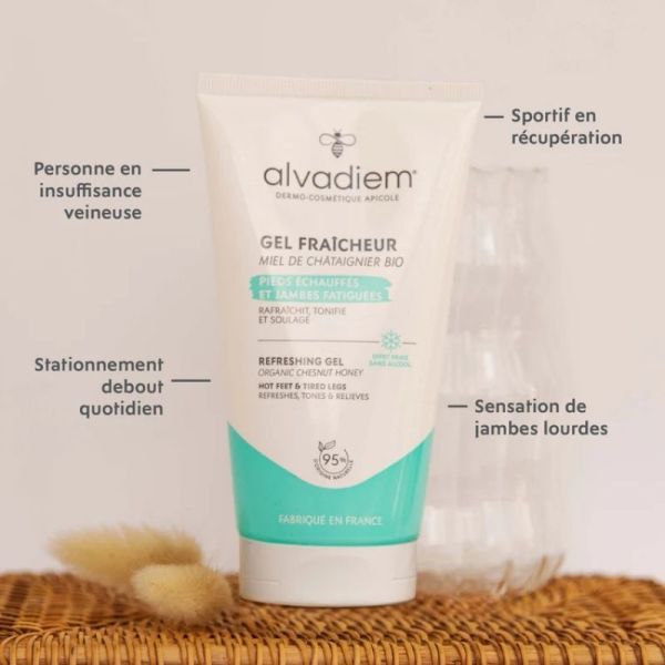 Alvadiem Gel Fraîcheur 150 ml - Pieds échauffés et jambes fatiguées