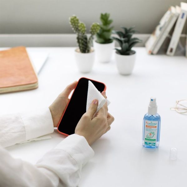 Puressentiel Assainissant Lotion Spray Antibacteriens Mains Et Surfaces - 25ml - Nettoie, assainit et hydrate