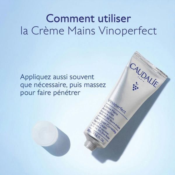 Caudalie Vinoperfect Crème Mains Anti-Taches 50ml – Éclat et anti-taches