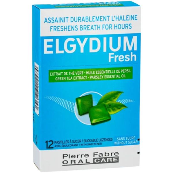 Elgydium Fresh 12 Pastilles à Sucer – Haleine fraîche nomade