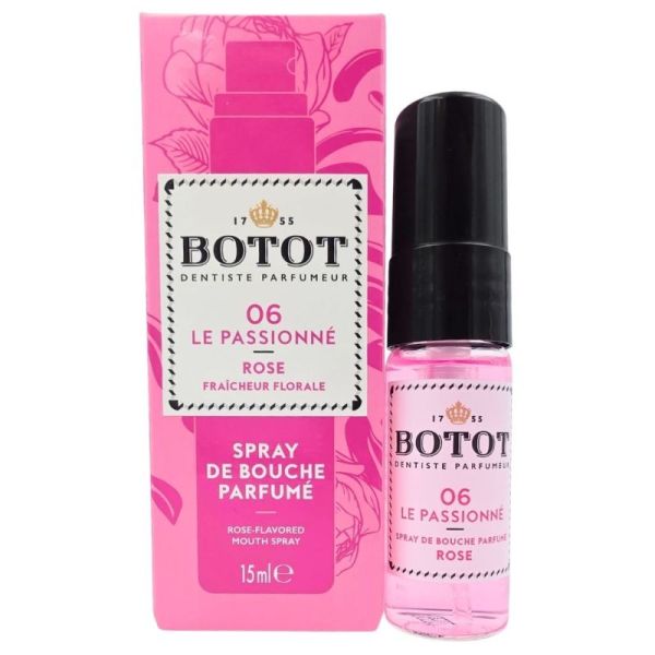 Botot 06 Le Passionné Spray de bouche parfumé 15 ml - Rose, fraîcheur florale