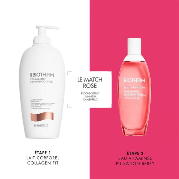 Biotherm Eau Vitaminée Eau de Toilette Pulsation Berry 100 ml – Brume corporelle fraîche et réconfortante
