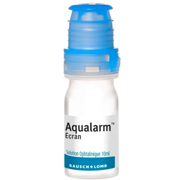 Bausch & Lomb Aqualarm Ecran Collyre - 10ml - Protection UV et Lumière Bleue