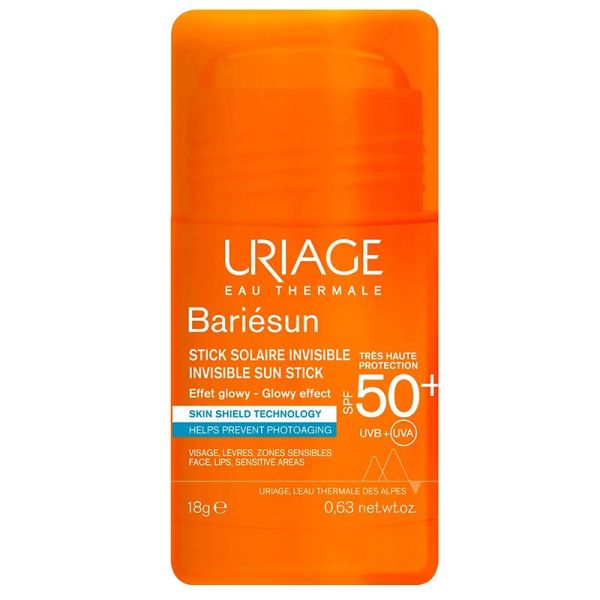 Uriage Bariésun Stick Solaire Invisible SPF50+ - 18g - Visage et Zones Sensibles