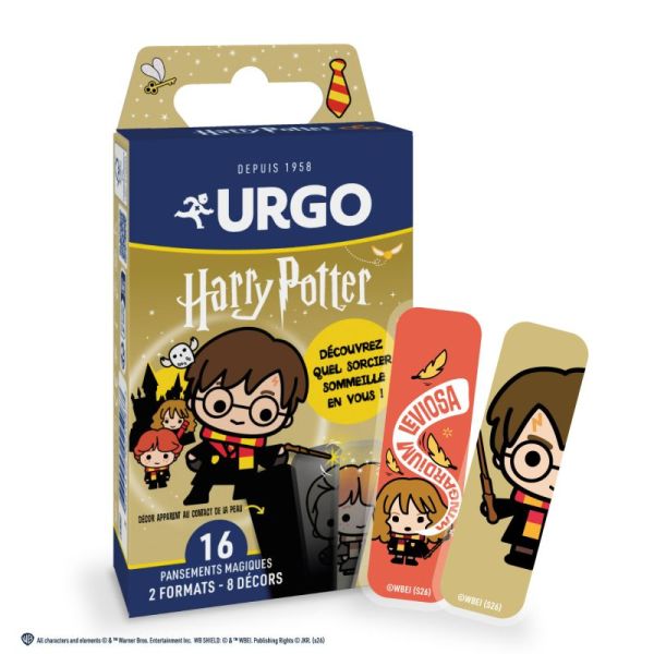 Urgo Pansements Harry Potter pour Enfants - 16 Pansements - Protège les petits bobos avec douceur et magie