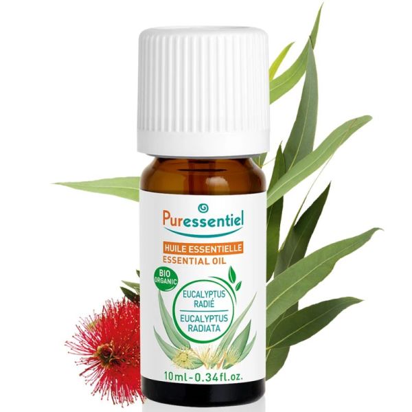Puressentiel Huile Essentielle Eucalyptus Radié Bio 30 ml – Dégage les voies respiratoires et purifie l'organisme