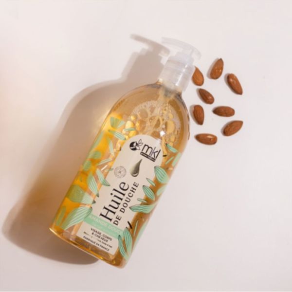 MKL Huile de Douche Amande Douce 1L – Apaisante et nourrissante