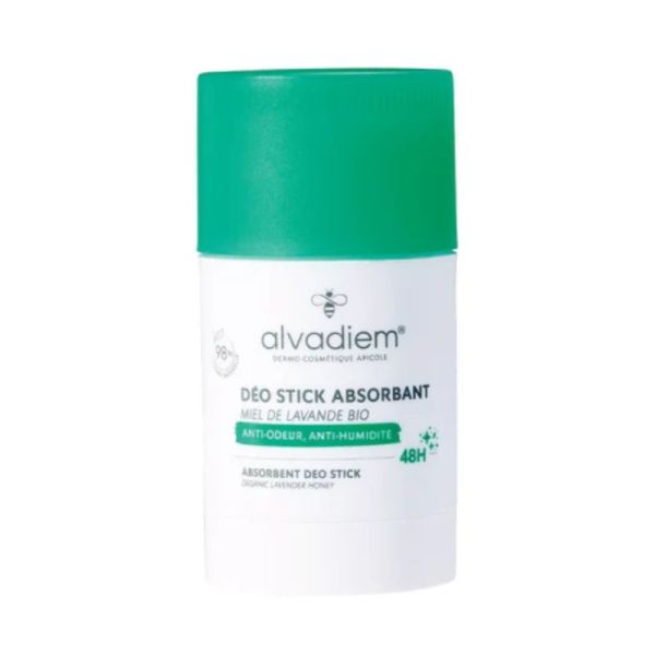 Alvadiem Déodorant Stick Absorbant 48H au Miel de Lavande Bio - 50g