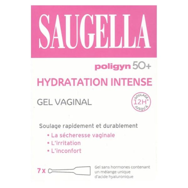 Saugella Poligyn 50+ - 7 unidoses - Soulagement durable de la sécheresse intime
