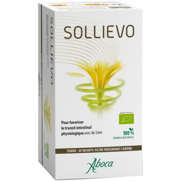 Aboca Sollievo Tisane Bio 20 sachets – Transit intestinal et digestion