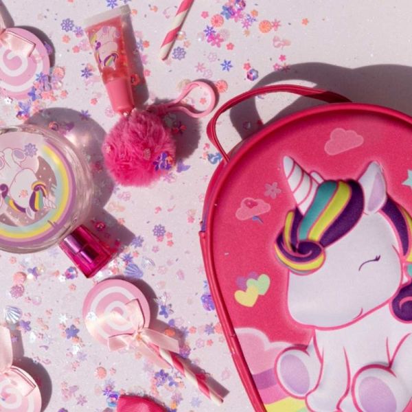 Air-Val Coffret Vanity Licorne Eau de toilette 100 ml et Brillant à lèvres 7 ml - Parfum et soin féerique