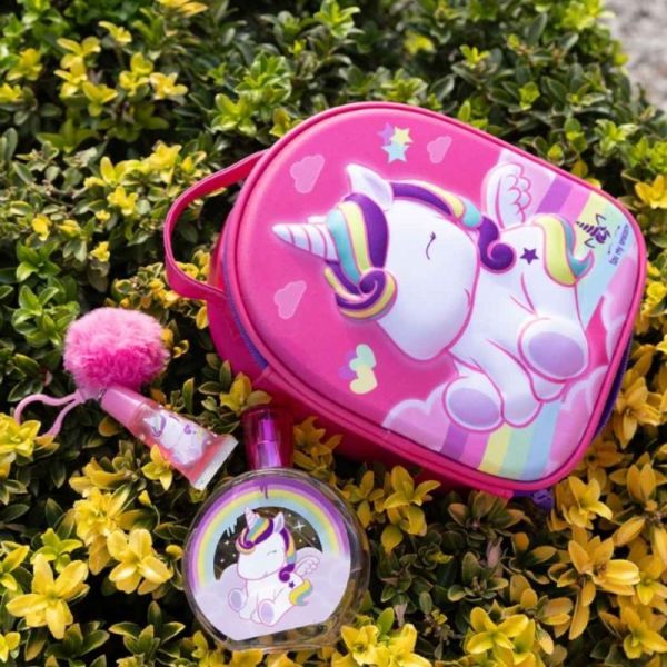 Air-Val Coffret Vanity Licorne Eau de toilette 100 ml et Brillant à lèvres 7 ml - Parfum et soin féerique