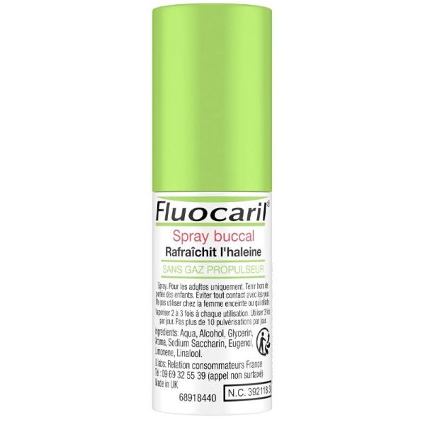 Fluocaril Spray Buccal 15ml - Rafraîchit l'haleine