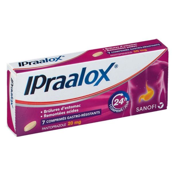 Ipraalox 20mg 7 comprimés - Oméprazole