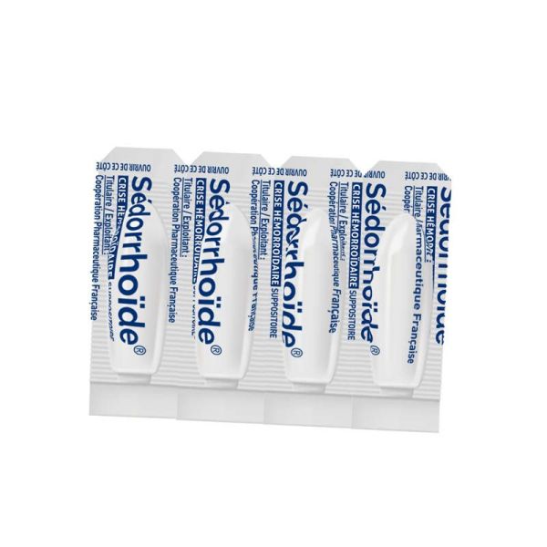 Sédorrhoïde Crise hémorroïdaire 8 suppositoires
