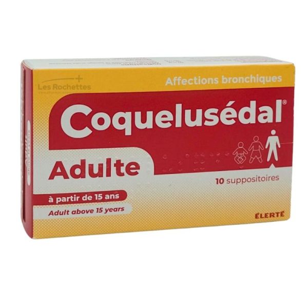 Coquelusédal Adulte - 10 suppositoires - Affections bronchiques