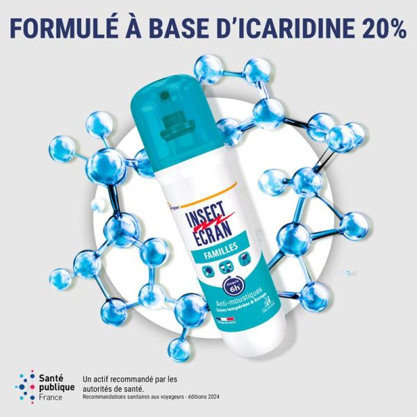 Insect Ecran Anti-Moustiques Familles Répulsif - 200ml - Protection longue durée pour toute la famille