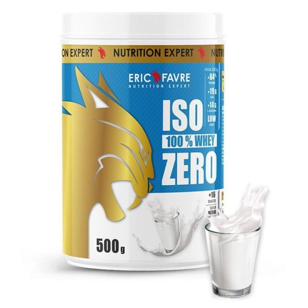 Eric Favre Iso Zero 100% Whey Protéine - Saveur Neutre - Développement Musculaire - 500g