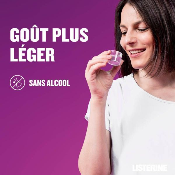 Listerine Total Care Goût Plus Léger - 500ml - Menthe Douce - Protection complète sans alcool