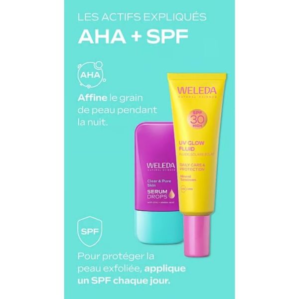 Weleda Clear & Pure Skin Serum Drops 30 ml - Peau nette et purifiée en 7 jours
