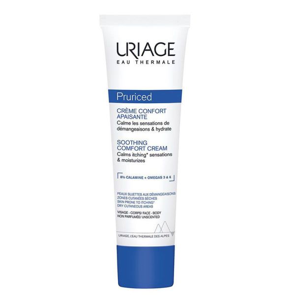 Uriage Pruriced Crème Confort Apaisante - 100 ml - Soin Hydratant Anti-Démangeaisons Visage & Corps
