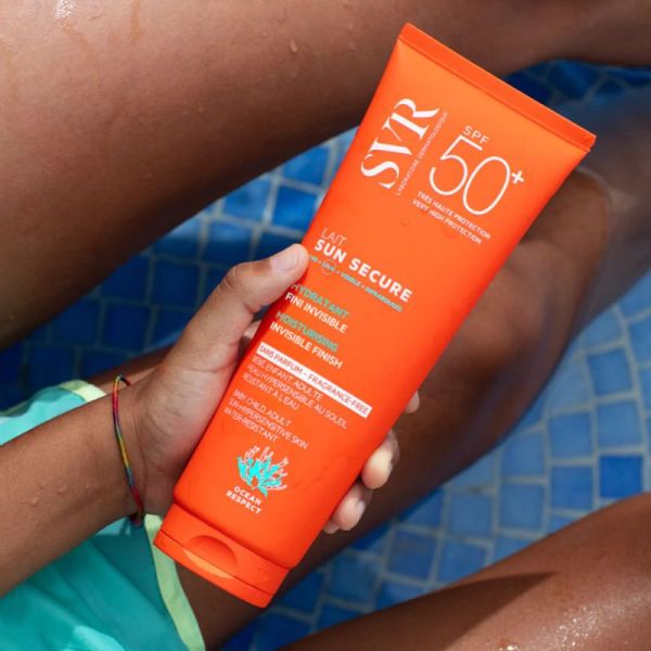 SVR Sun Secure Lait Sans Parfum SPF50+ Hydratant au Fini Invisible - 250 ml
