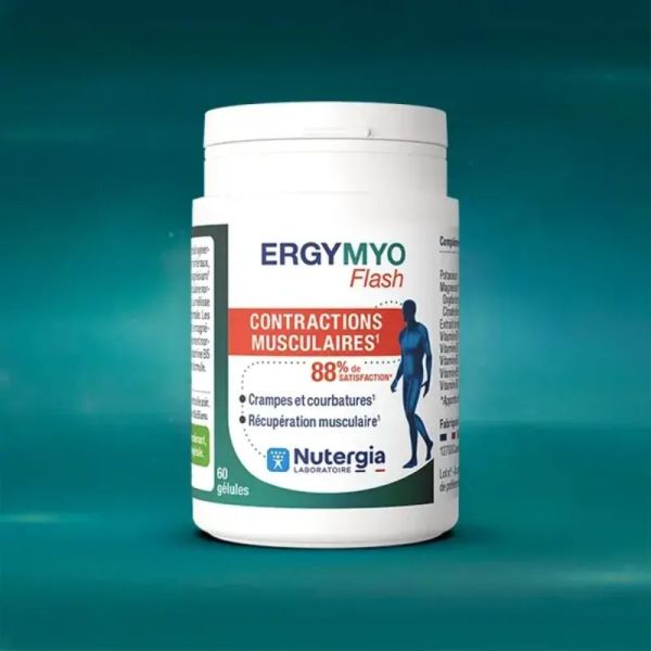 Nutergia Ergymyo Flash 60 Gélules – Crampes et récupération musculaire