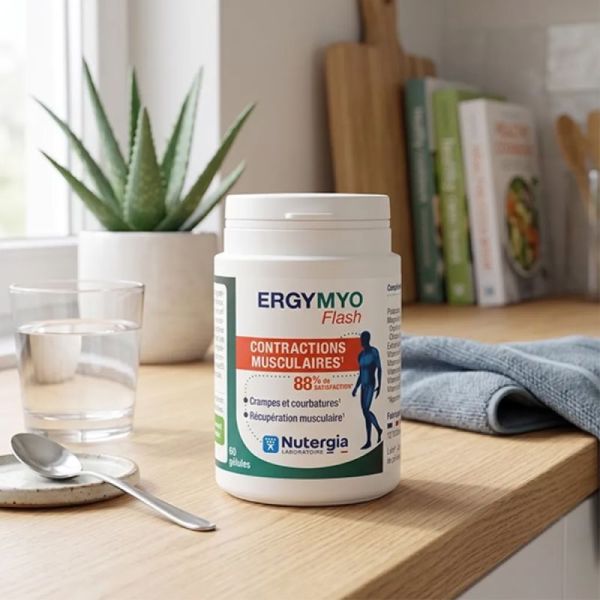 Nutergia Ergymyo Flash 60 Gélules – Crampes et récupération musculaire