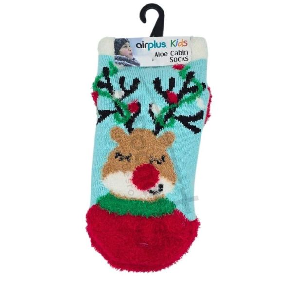 AirPlus Aloe Cabin Chaussettes Hydratantes Enfant Renne - Pointure 26-31