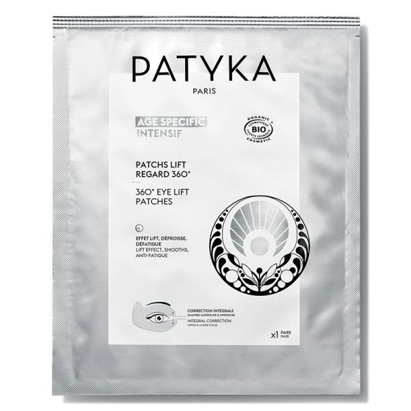 Patyka Âge Specific Intensif - Patchs Lift Regard 360° Bio - Lisse et Défatigue la Peau - 1 Paire