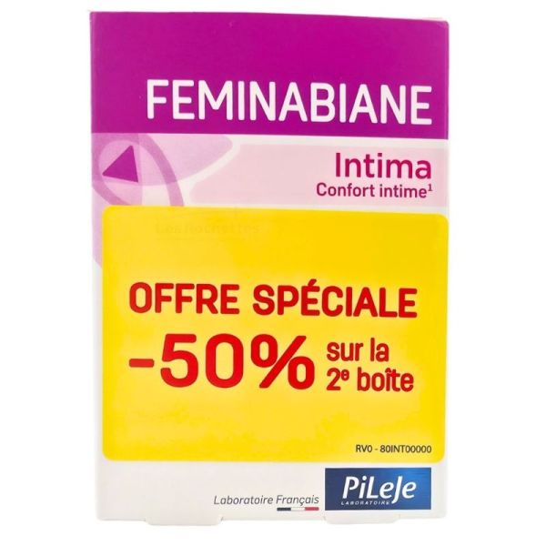 PiLeJe Feminabiane Intima  Offre Spéciale 2X20 gélules - Confort et équilibre de la flore intime