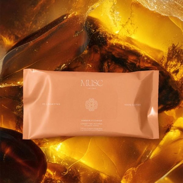 Musc Intime Amber Flower Lingettes Intimes x30 – Fraîcheur intime