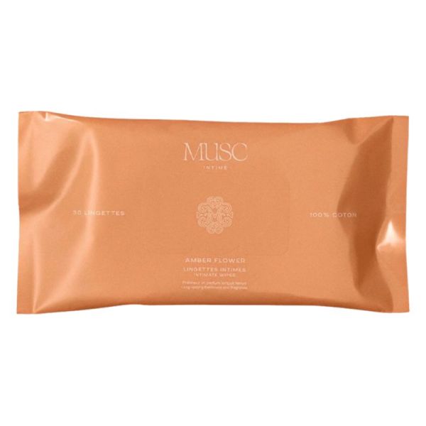 Musc Intime Amber Flower Lingettes Intimes x30 – Fraîcheur intime