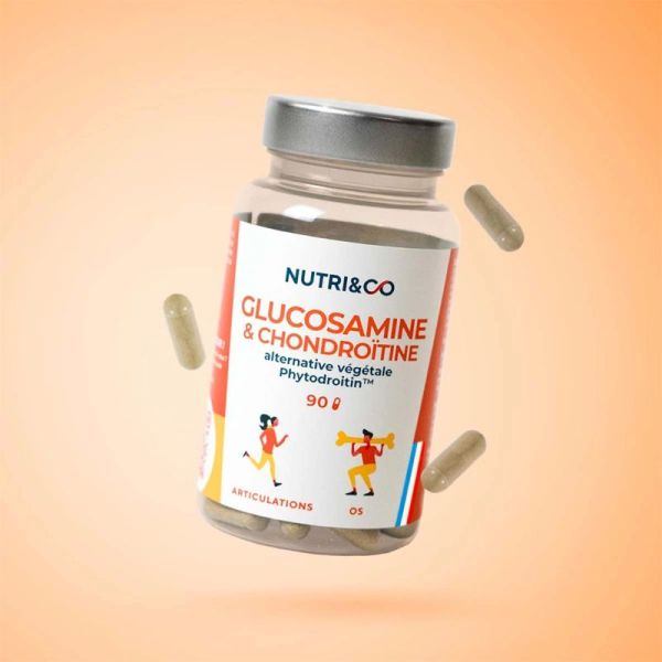 Nutri&Co Glucosamine et Chondroïtine 90 Gélules – Confort et mobilité articulaire