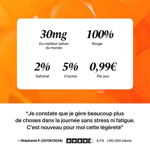 Naali Anti-Stress Relaxation & Humeur Positive 20 gummies Mangue – Sérénité au safran