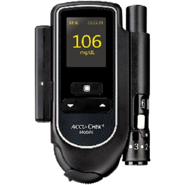 Accu-Chek Mobile Lecteur de Glycémie Sans Bandelette – Autocontrôle tout-en-un du diabète