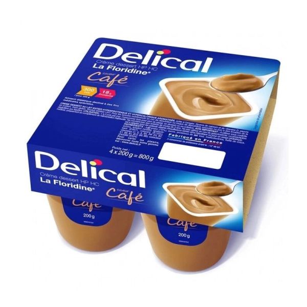 Delical Crème Dessert HP/HC La Floridine Café - 4 x 200g