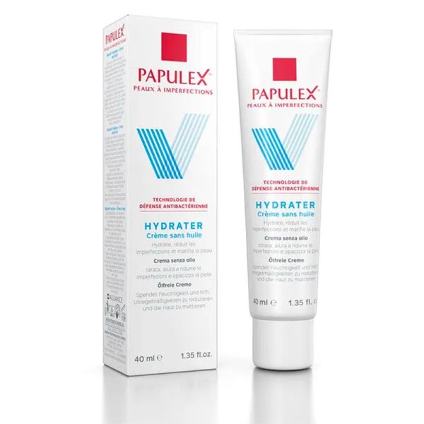 Alliance Papulex Crème Oil-Free - 40ml - Peaux à imperfections - Soin purifiant hydratant non gras