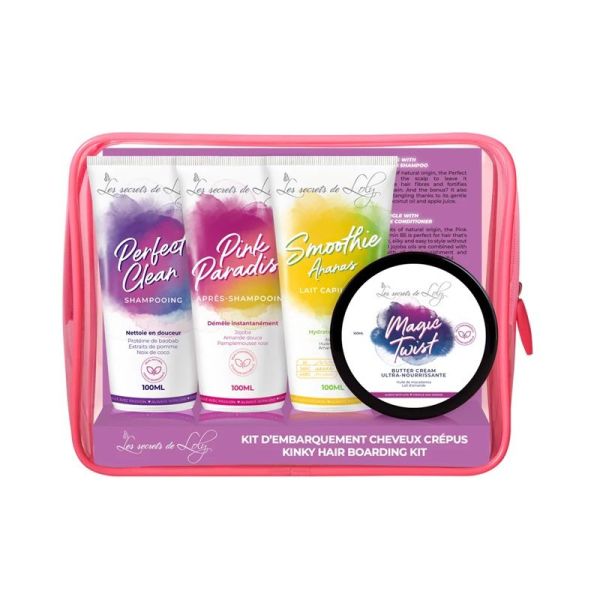 Les Secrets de Loly Trousse Cheveux Crépus - 4 Soins en Format Voyage