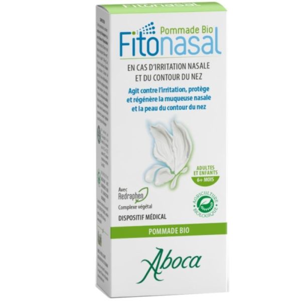 Aboca Fitonasal Pommade Bio 10ml - Irritation nasale et contour du nez