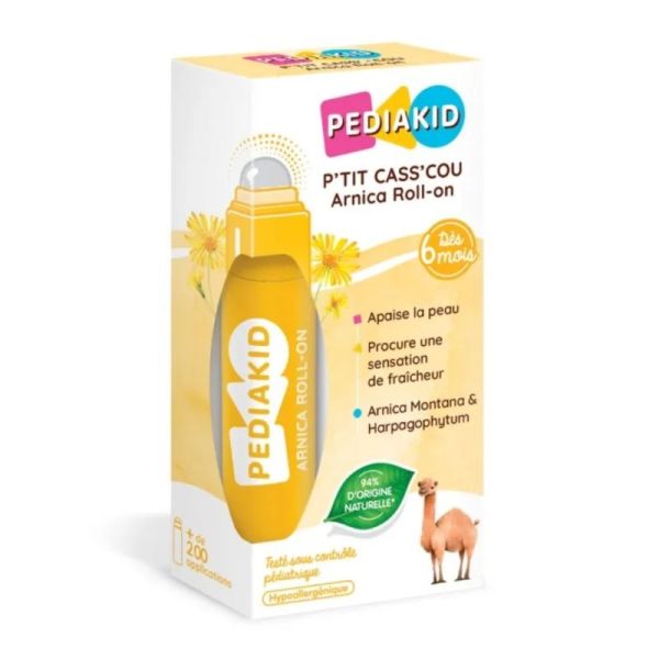 Pediakid P'tit Cass'cou Arnica Roll on 15 ml - Apaise la peau