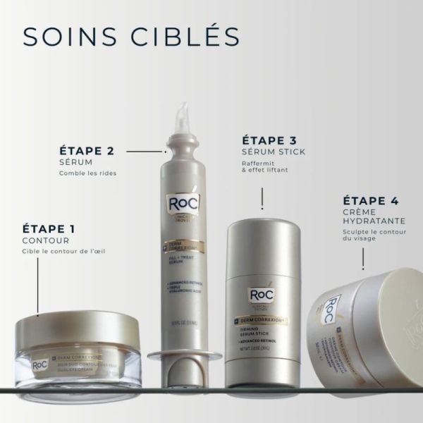 RoC Derm Correxion Contour Yeux Duo Lift 2x10 ml - Double effet lift du regard et action anti-rides