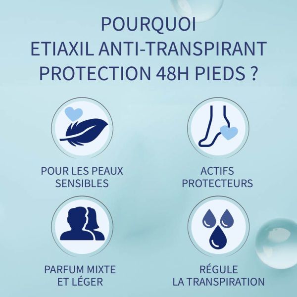 Etiaxil Anti-transpirant Pieds Protection 48h Spray - 100ml