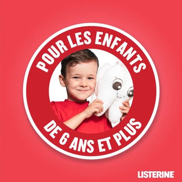 Listerine Kids Bain de Bouche Fruits Rouges 500ml – Protection carie