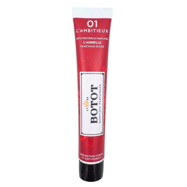 Botot 01 L'Ambitieux Pâte dentifrice parfumée 75 ml - Cannelle, prévention caries et anti-plaque