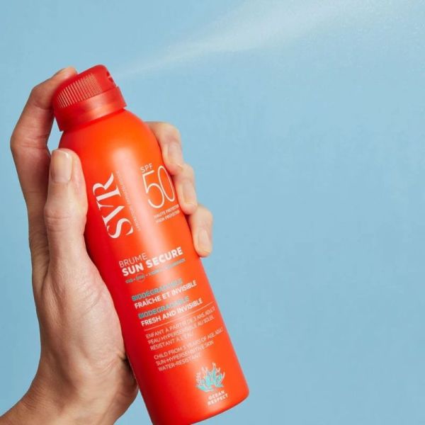 SVR Sun Secure Brume SPF50+ 200ml – très haute protection solaire invisible et rafraîchissante