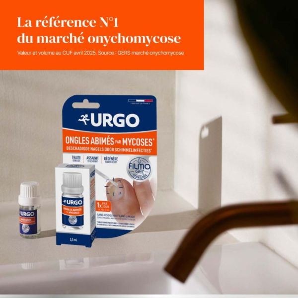 URGO Filmogel ongles abîmés pansement liquide 3,3 ml
